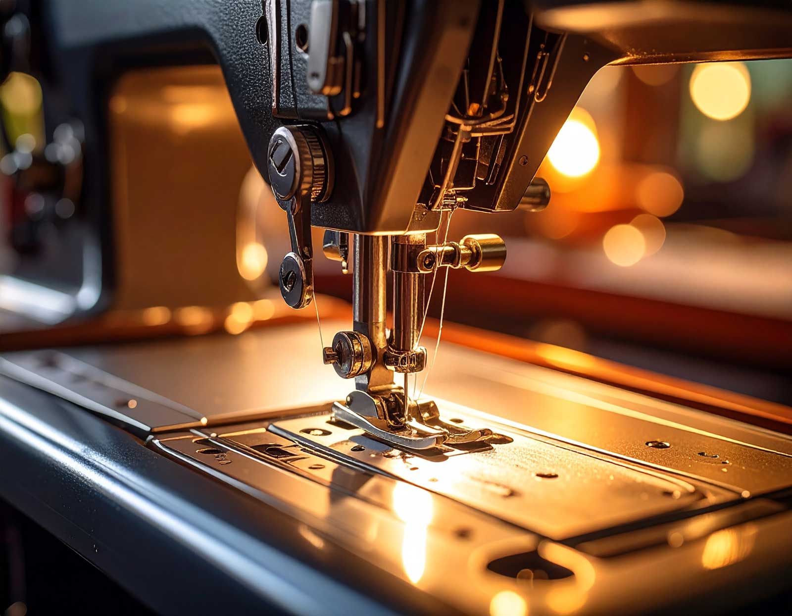 Naehfuss einer Industrienaehmaschine